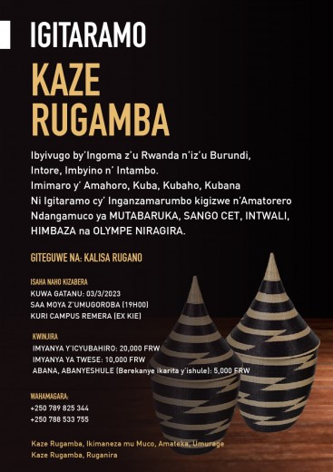 Mariage d’amour entre l’art et l’histoire Rwando-Burundaise