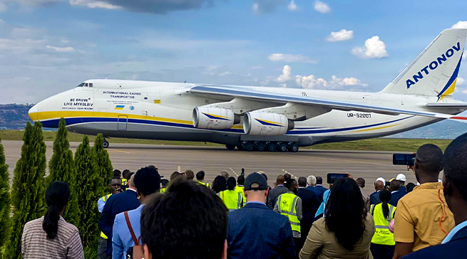 Les premiers conteneurs de BioNTech sont arrivés au Rwanda