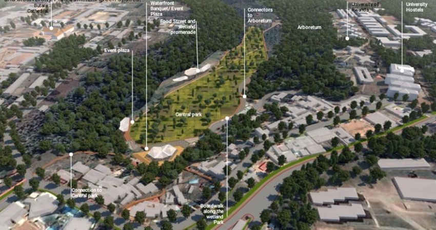 Un espace piéton sera créé dans la ville de Huye