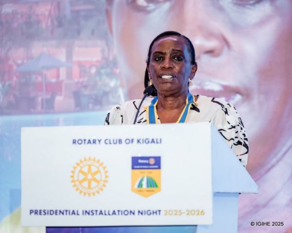 Joy Mukanyange à la tête du Rotary Club Kigali Seniors pour 2025/2026