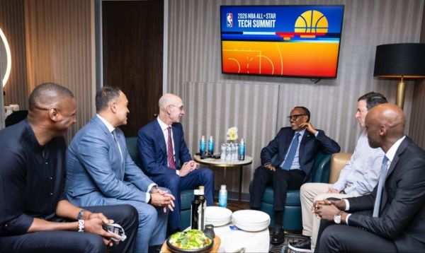 Le Président Kagame assiste au NBA All-Star Game 2026 et renforce la coopération avec la NBA