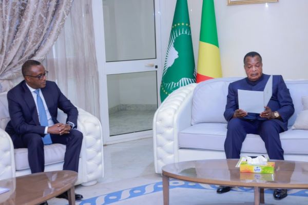 Le ministre Biruta transmet un message du Président Kagame à Denis Sassou N’Guesso