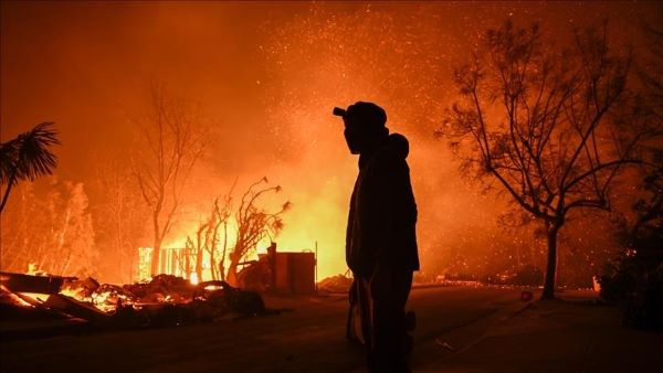La colère du feu sur le Grand Canyon aux Etats Unis