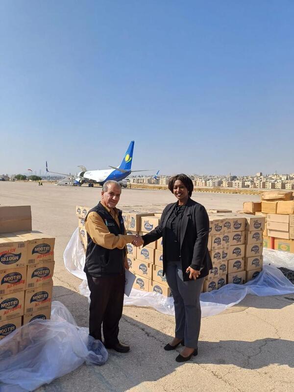 Le Rwanda et la Jordanie livrent une aide humanitaire durgence pour Gaza