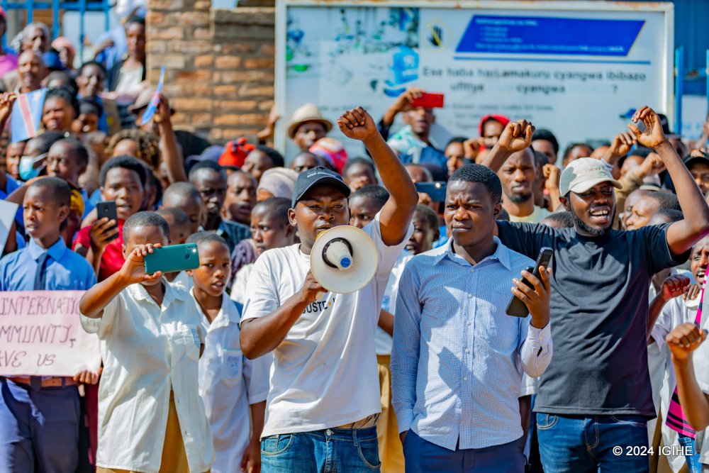Les réfugiés congolais du camp de Kigeme manifestent