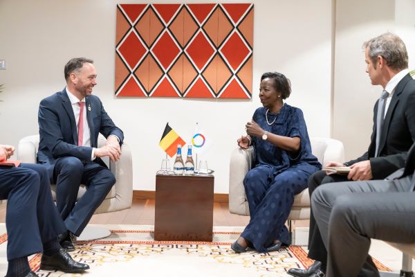 Le ministre belge des Affaires étrangères reçu par Louise Mushikiwabo à Kigali