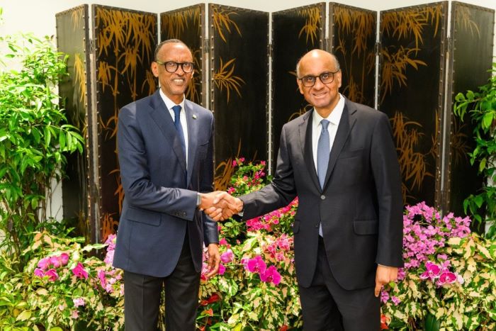 La rencontre entre Kagame et Shanmugaratnam marque un nouvel élan pour la coopération bilatérale entre le Rwanda et Singapour