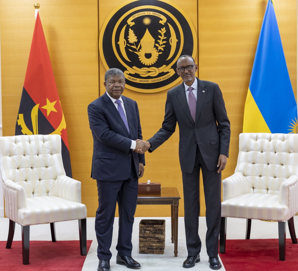 Le Président Kagame s’est entretenu avec Lourenço d’Angola